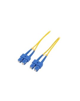 QOLTEC-54000 Patch cord światłowodowy SC/UPC,z obu stron 1m LSZH żółty