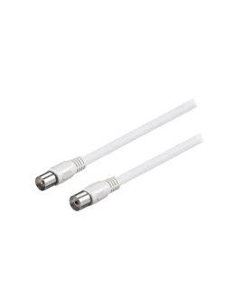 SAT-M/F-0500-WH Kabel 5m PVC ekranowane złącza, klasa ekranowania A biały 75