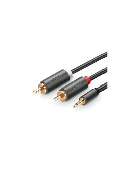 Kabel Ugreen AV102 10510 3,5 mm mini jack (męski) / 2RCA (męski) 2m - szary