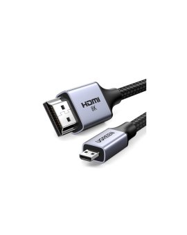 Kabel Ugreen HD164 15517 micro HDMI / HDMI 2.1 8K 2m - szary