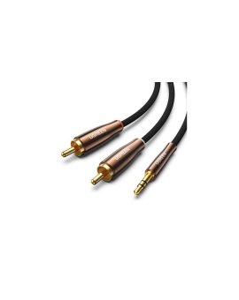 Ugreen kabel przewód audio 3,5 mm mini jack (męski) - 2RCA (męski) 2m miedziany (AV170)