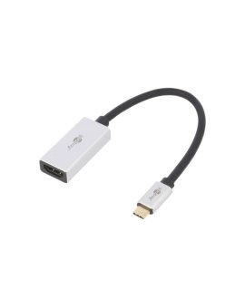 USBC-HDMI/F-0.15 Adapter HDCP 2.2, HDMI 2.1 HDMI gniazdo, USB C wtyk złocony