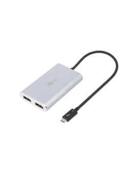 USB.C-ADAP-13 Adapter USB 3.0 DisplayPort gniazdo x2 0,45m czarny biały