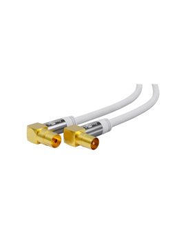 ANT-90-M/F-1000-WH Kabel 10m PVC biały 75 Obsługa: 4K, FullHD, UHD 2160p