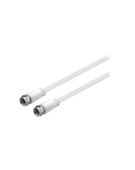 A+/SAT-M/M-0300-WH Kabel 3m F wtyk, z obu stron PVC klasa ekranowania A+ biały