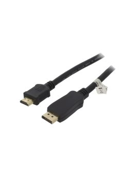 MC.2200.1112.030BK Kabel DisplayPort 1.1 DisplayPort wtyk, HDMI wtyk PVC 3m