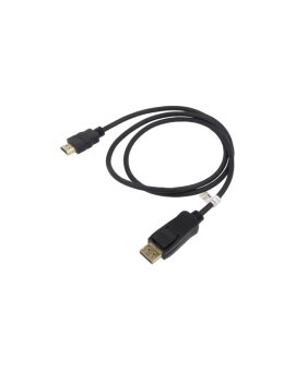 GOOBAY-64835 Kabel DisplayPort 1.2, HDMI 1.4 DisplayPort wtyk, HDMI wtyk 1m