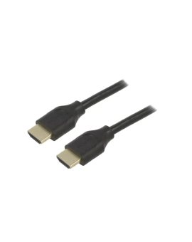 GOOBAY-61638 Kabel HDCP 2.2,HDMI 2.1 HDMI wtyk,z obu stron PVC 1m czarny