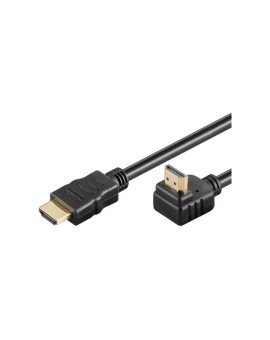 HDMI.HE060.050 Kabel HDMI 1.4 HDMI wtyk,HDMI wtyk 90 5m czarny