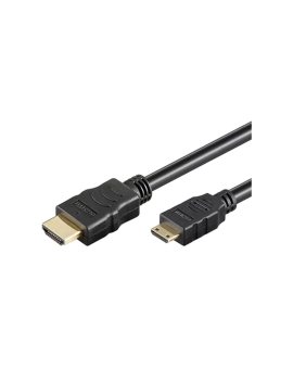 MC.1910.1112.050BK Kabel HDMI 1.4 HDMI wtyk,mini HDMI wtyk PVC Dł: 5m czarny