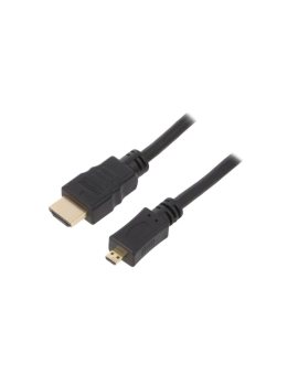 HDMI.HE320.030 Kabel HDMI 2.0 HDMI wtyk,micro HDMI wtyk PVC Dł: 3m czarny