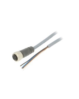 CONE14NF-S2 Przewód przyłączeniowy, PIN: 4, proste, 2m, M12, 250VAC, 4A, Żyły: 4
