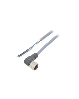 CONE14NF-A5 Przewód przyłączeniowy, PIN: 4, kątowe, 5m, M12, 250VAC, 4A, Żyły: 4