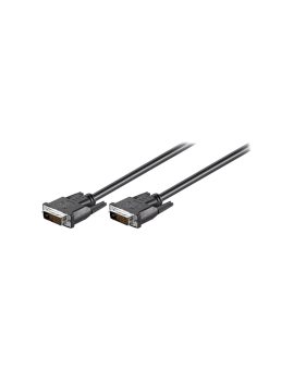DVIMM241/0.5 Kabel DVI-D (24+1) wtyk,z obu stron 0,5m czarny