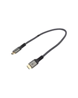 GOOBAY-PLUS-64999 Kabel HDMI 2.1 HDMI wtyk,z obu stron PVC tekstylny Dł: 0,5m