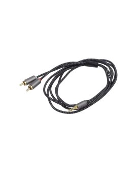 GOOBAY-PLUS-65277 Kabel Jack 3,5mm 3pin wtyk,Jack 3,5mm 3pin wtyk kątowy 0,5m