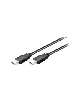 USB3.0-AA/5 Kabel krosowany,USB 3.0 USB A wtyk,z obu stron 5m czarny