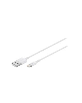 USB-LIGHT/2.0WH Kabel USB 2.0 Apple Lightning wtyk, USB A wtyk 2m biały