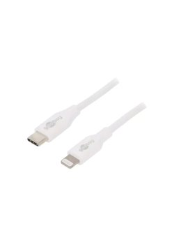 USBC-LIGHT/0.5WH Kabel USB 2.0 Apple Lightning wtyk, USB C wtyk 0,5m biały