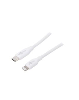 USBC-LIGHT-2.0WH Kabel USB 2.0 Apple Lightning wtyk, USB C wtyk 2m biały 87W