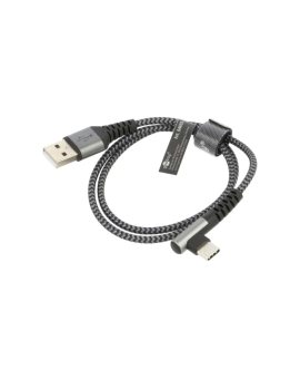 GOOBAY-64655 Kabel USB 2.0 USB A wtyk, USB C wtyk kątowy 0,5m 480Mbps