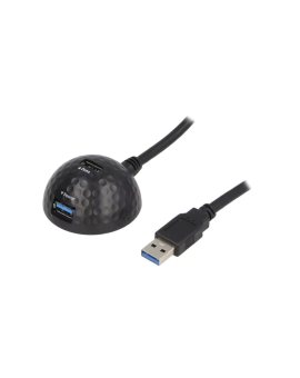 USB3.0-DOCK Kabel USB 3.0 USB A gniazdo, USB A wtyk 1, 5m czarny 5Gbps PVC