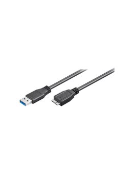 USB3.0-MICBM/1.8 Kabel USB 3.0 USB A wtyk, USB B micro wtyk 1,8m czarny 5Gbps