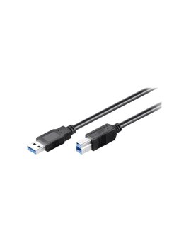 USB3.0-AB/0.5 Kabel USB 3.0 USB A wtyk, USB B wtyk 0,5m czarny