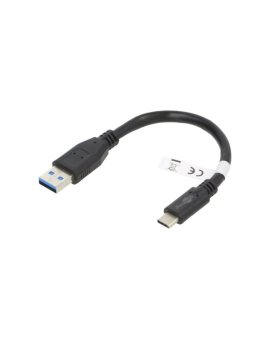 TCAB-250 Kabel USB 3.0 USB A wtyk, USB C wtyk 0,15m czarny