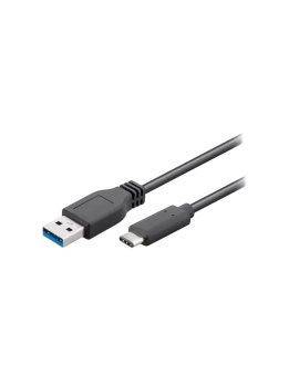 TCAB-253 Kabel USB 3.0 USB A wtyk, USB C wtyk 0,5m czarny