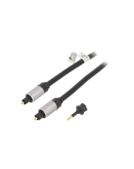 GOOBAY-PLUS-77125 Kabel Toslink wtyk, z obu stron 1,5m Pokrycie: złocony czarny