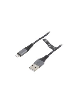 USB-LIGHT-TXT/1.0 Kabel USB 2.0 Apple Lightning wtyk, USB A wtyk 1m 480Mbps