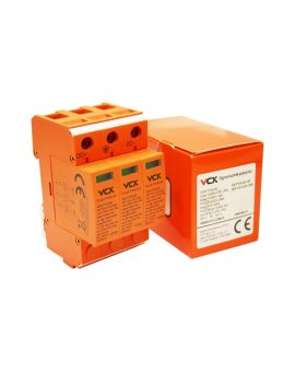 Ogranicznik przepięć fotowoltaiczny DC typ 1+2 (B+C) 3P 1200V 14kA VCX Professional do ochrony paneli solarnych PV