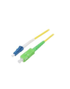 SCA-LCU/OS2-030YL Patch cord światłowodowy OS2 LC/UPC, SC/APC 3m LSZH żółty