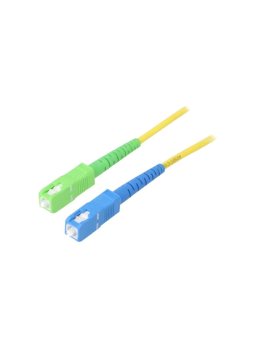 SCA-SCU/OS2-020YL Patch cord światłowodowy OS2 SC/APC, SC/UPC 2m LSZH żółty