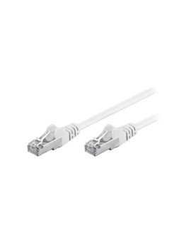 F/UTP5-CCA-100WH Patch cord F/UTP 5e linka CCA PVC biały 10m 26AWG