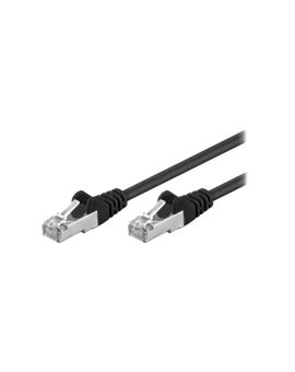 F/UTP5-CCA-250BK Patch cord F/UTP 5e linka CCA PVC czarny 25m 26AWG