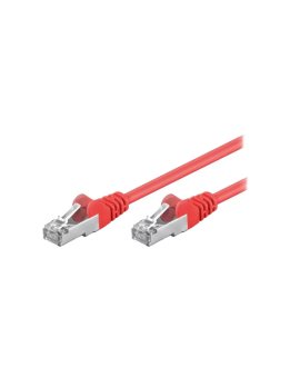 F/UTP5-CCA-100RD Patch cord F/UTP 5e linka CCA PVC czerwony 10m 26AWG