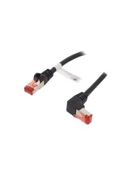 S/FTP6-90-020BK Patch cord S/FTP 6 linka Cu LSZH czarny 2m 28AWG -20...65C