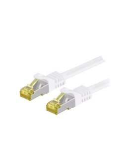 S/FTP7-CU-100WH Patch cord S/FTP 6a linka Cu LSZH biały 10m 26AWG