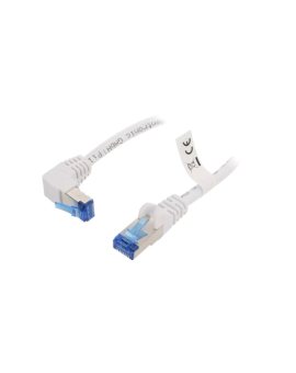 S/FTP6A-90-020WH Patch cord S/FTP 6a linka Cu LSZH biały 2m 27AWG -20...65C