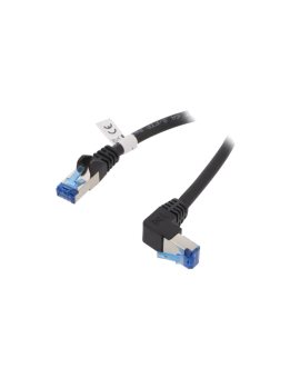 S/FTP6A-90-020BK Patch cord S/FTP 6a linka Cu LSZH czarny 2m 27AWG -20...65C