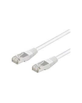 SF/UTP5-CCA-100WH Patch cord SF/UTP 5e linka CCA PVC biały 10m 26AWG