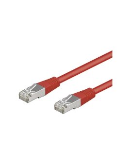 SF/UTP5-CCA-100RD Patch cord SF/UTP 5e linka CCA PVC czerwony 10m 26AWG