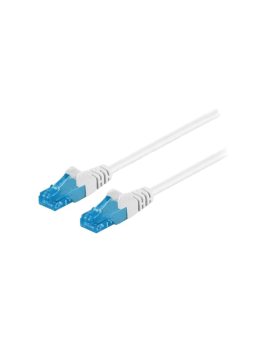 U/UTP6A-LSZH-020WH Patch cord U/UTP 6a linka Cu LSZH biały 2m 26AWG Żyły: 8