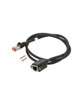 GOOBAY-65637 Przedłużacz RJ45 S/FTP 6 linka Cu LSZH czarny 1m 27AWG