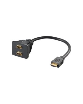 HDMI-2HDMI-G Rozgałęźnik sygnału HDMI HDMI gniazdo x2, HDMI wtyk 0,1m