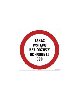 ZNAK - GB040 Zakaz wchodzenia z lodami 50 x 50 cm KS - Folia podłogowa foto.