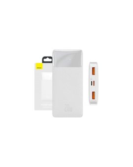 Powerbank Baseus Bipow 10000mAh, 2xUSB, USB-C, 20W (biały)