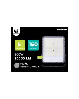 Naświetlacz LED PROXIM+ 200W 4000K 30000lm 230V IP65 Forever Light 150lm/W 5 LAT GWARANCJA